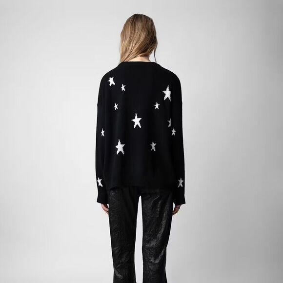 Zadig & Voltaire Cashmere Markus Stars Sweater XS - Picture 3 of 13